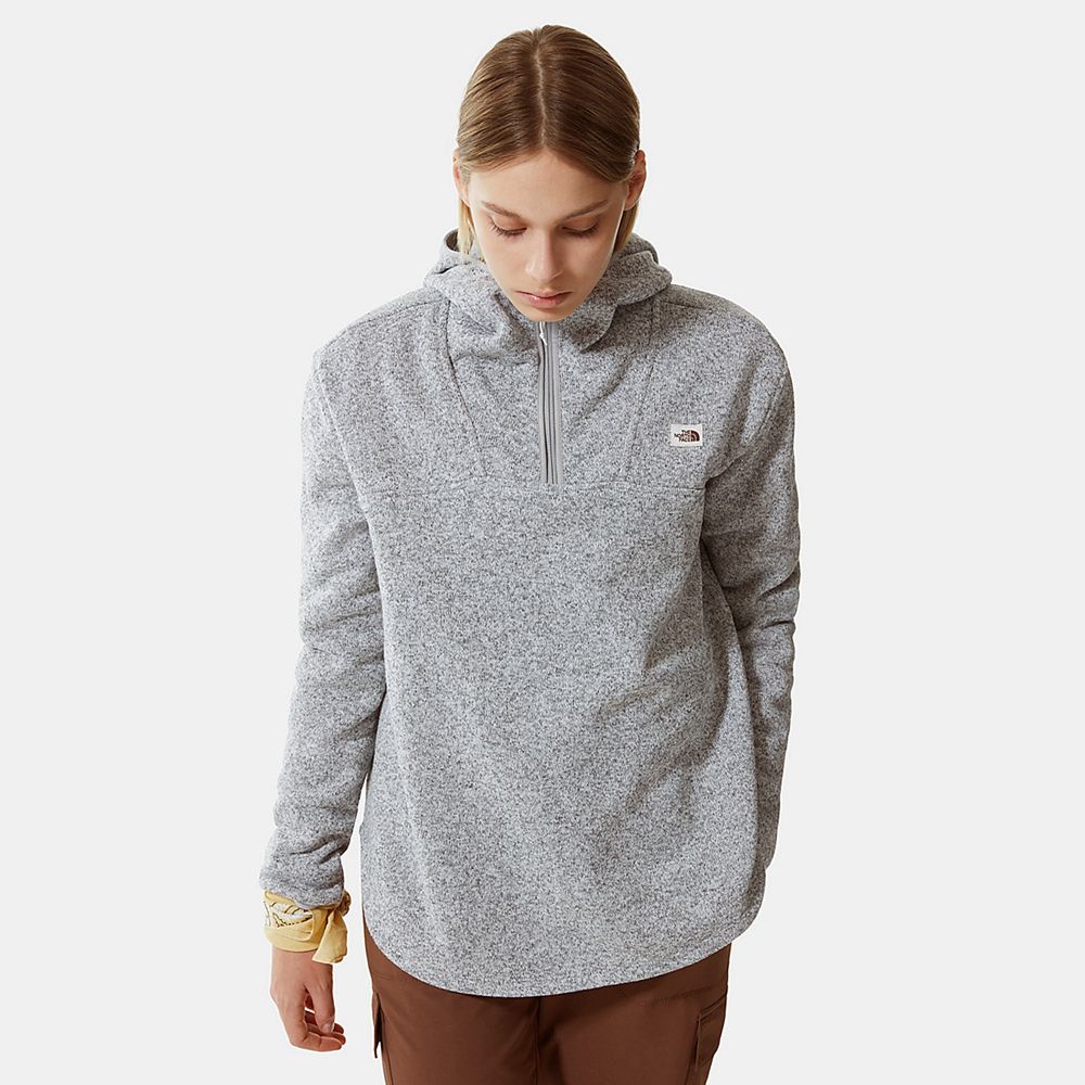 The North Face Hoodie Womens Australia - The North Face Crescent Light Grey (MZP-672104)